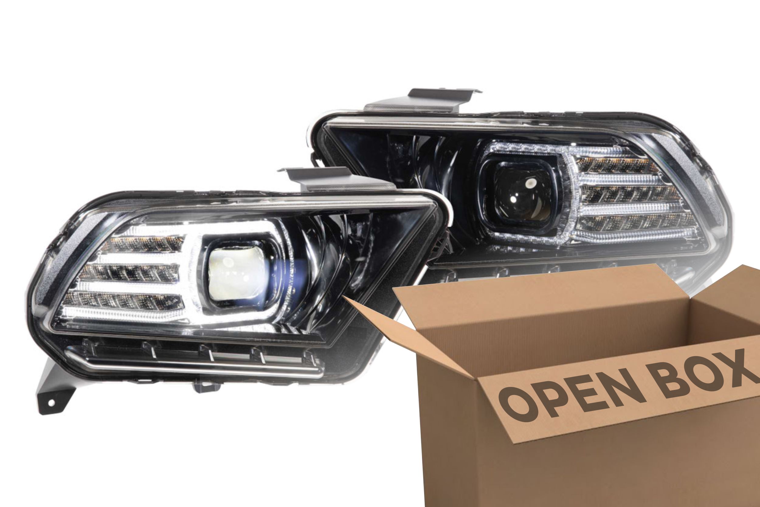 ライトニング　ホロ　13-192s Open Box Ford Mustang (10-12) XB LED Headlights LF440-CX-A-L